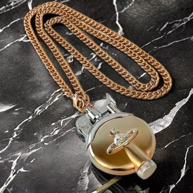 VIVIENNE WESTWOOD OIL Lighter Necklace Orb Pink Gold $321.36 - PicClick