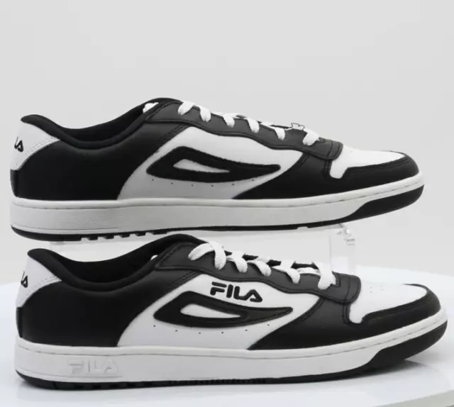 Fila Fx-100 Womens Uk 4 Eu 37 1/2 Black White Trainers Rrp £65 Gr