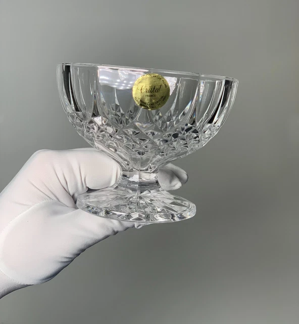 6 Anciennes Coupes à Glace Bistrot XL en Inox - Vintage French Finds