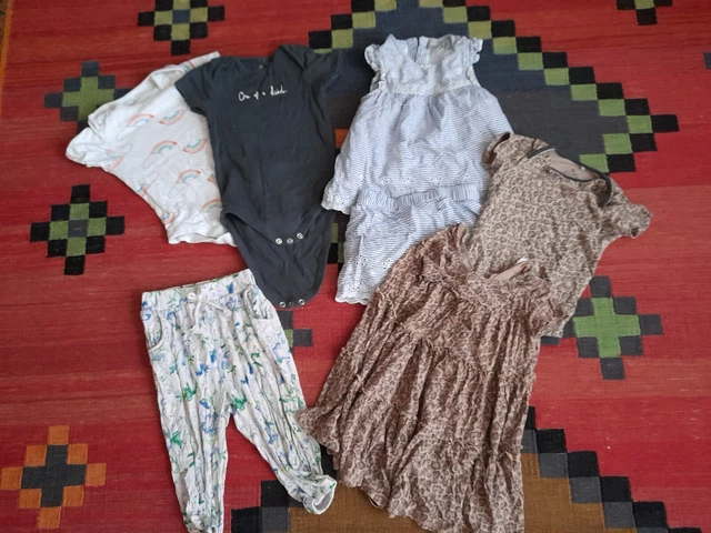 Baby girl clothes bundle 12 to 18 months 7 items Primark Next TU F&F