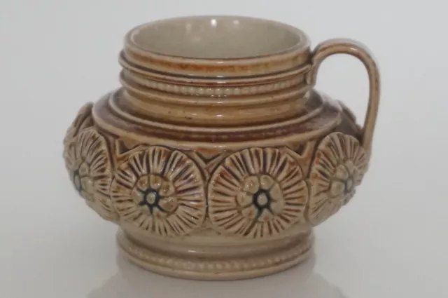 Fine Antique Salt Glazed Stoneware Mustard Pot - Attributed Derbyshire - c.19th