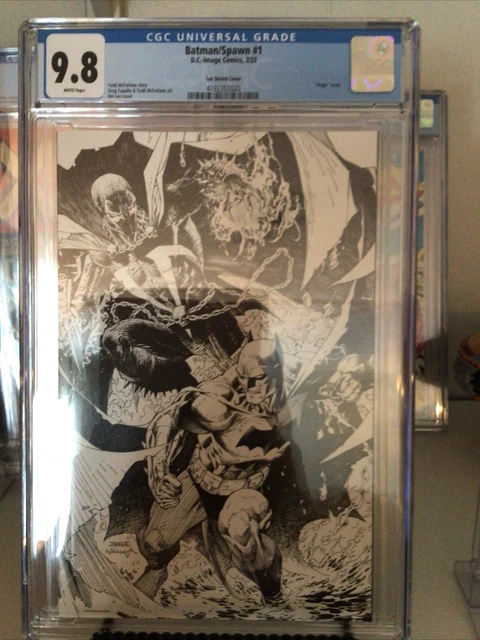 Batman Spawn #1 2022 Cover N 1:100 Jim Lee Sketch Variant CGC 9.8 DC Comics