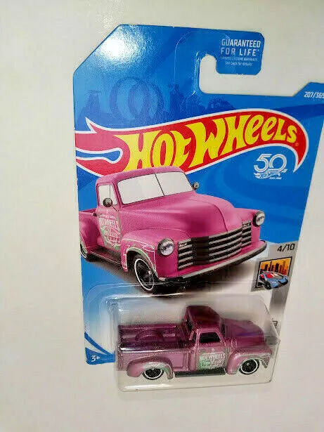 Hot Wheels - 52 Chevy - Rose - Pick Up - 50Th - Annee 2017 - 207/365 - N 130