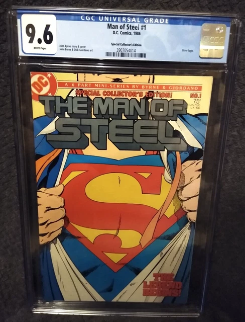 SUPERMAN : The Man Of Steel #1 CGC 9.6 NM+ DC Comics - 1986 Mini - Post Crisis