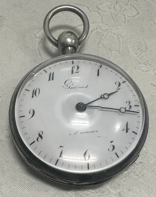 Montre Gousset Savonnette Argent Massif époque Restauration XIXe - Mécanique, Années 1830