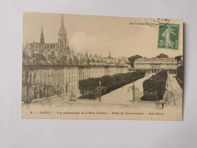 CPA 54 NANCY - Vue Panoramique de la Place Carrière - Palais