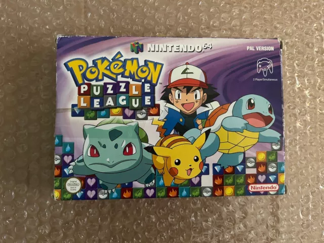 Gioco Pokemon Puzzle League Nintendo 64 in scatola e manuale di istruzioni incluso