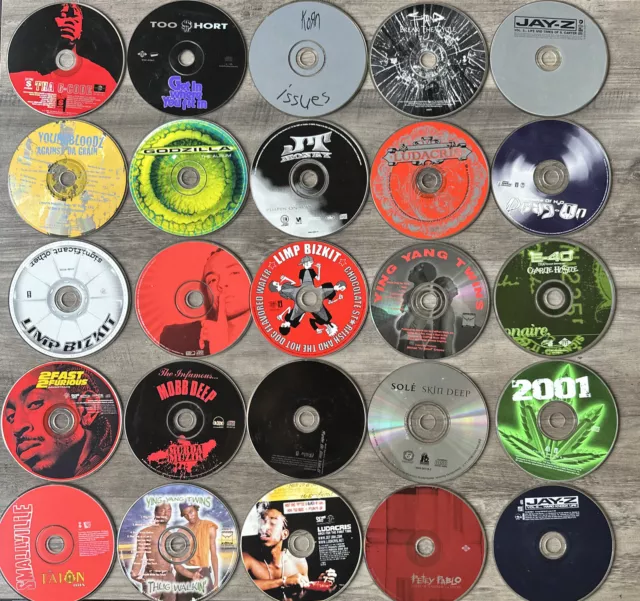 HUGE LOTS OF 29 Vintage Hip Hop Rap Gangsta CDs Luda Disc Only 1990s Early 2000s