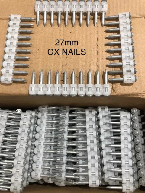 27mm Nails Suitable For Hilti GX100 GX120 GX3 Nail Guns Box of 1000 Nails