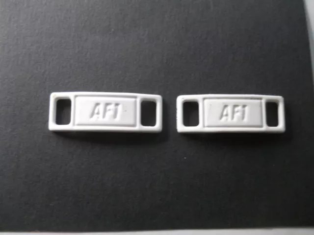 Authentic Nike Air Force 1 Lace Tags White Enamel
