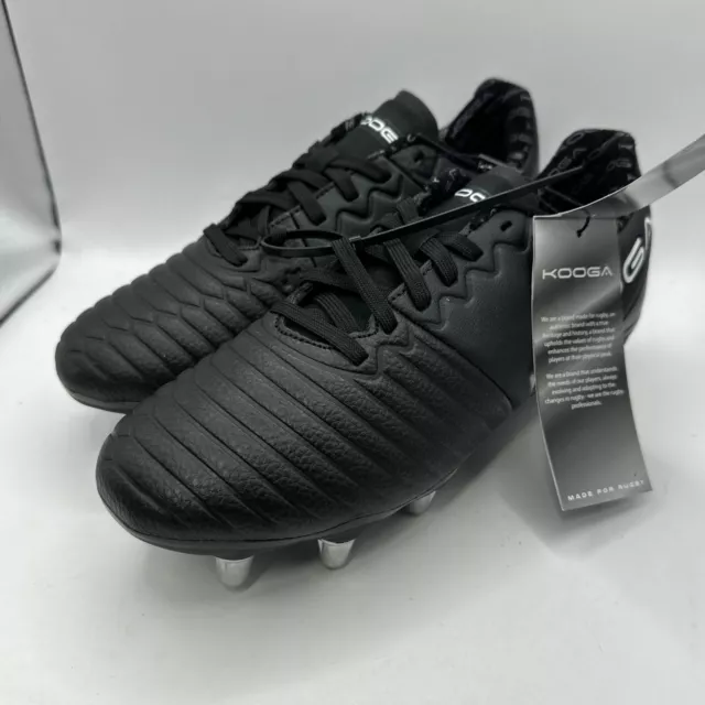 kooga Junior Boys Black Rugby Boots Size UK 4 (REF22)