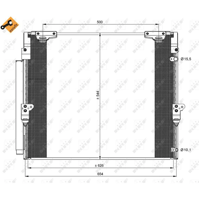 Condensatore Climatizzatore NISSENS 94879 Con Essiccatore Per Nissan Navara E Pathfinder