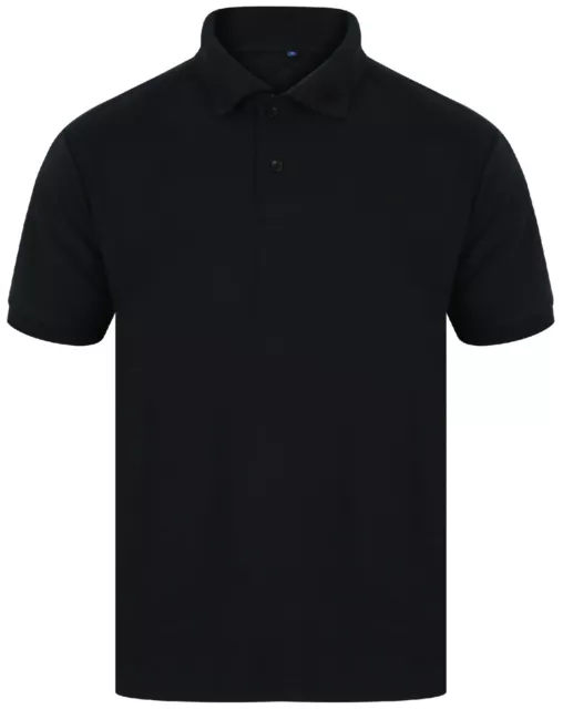 Mens Polo Shirt Plain Shirts Pique Tee New Golf Work Casual Cotton Blend 3