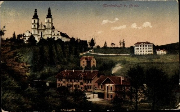 Ak Mariatrost Graz Steiermark, Ortsansicht - 3876925