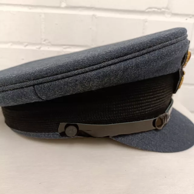 RAF ROYAL AIR FORCE OFFICERS NO1 DRESS PEAKED CAP - Size: 62cm , British NEW 3