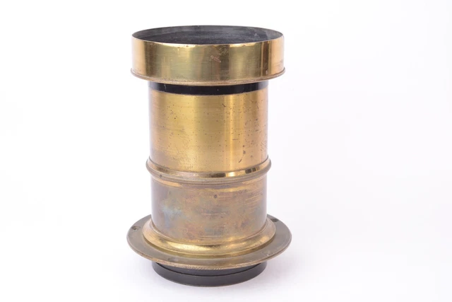 OBJECTIF PETZVAL ANCIEN en laiton – 1865/1885 – fente Waterhouse – Lentille 60 m EUR 119,00 - FR