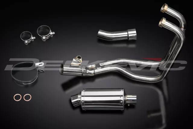 Kawasaki Er-5 96-07 2 Into 1 225Mm Oval Stainless Full Exhaust System 3