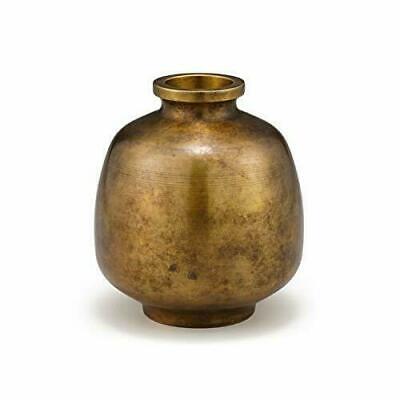 Nousaku Vase flower Mitsubo Golden brown [brass] 505051 H92mm Japan [NEW] F/S