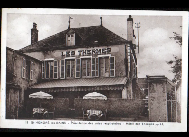 SAINT-HONORE-LES-BAINS (58) HOTEL DES THERMES in 1938
