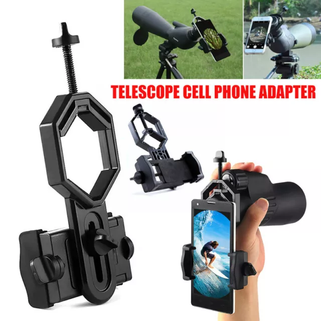 Universal Phone Adapter Mount Holder For Binoculars Telescope Scope Microscope