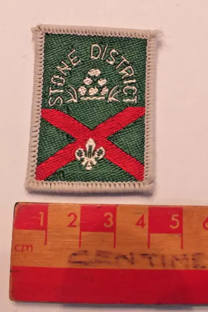 Vintage Boy Scouts Stone District County Area Badge (L1)