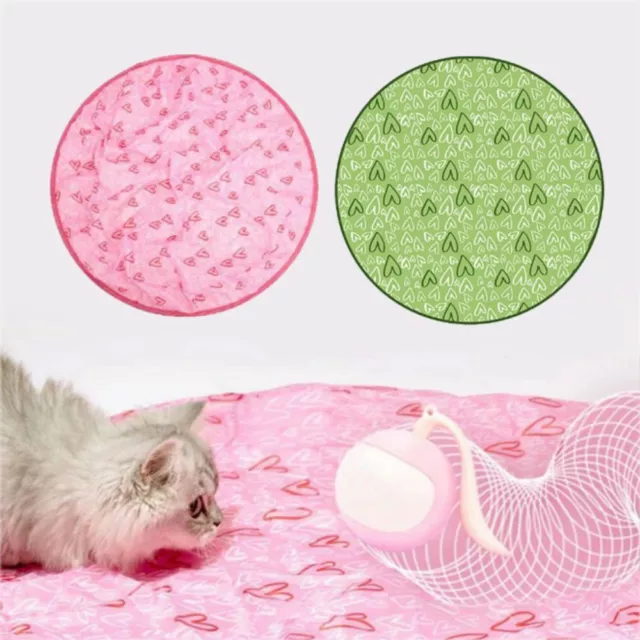 Love Pattern Cat Hiding Hunting Mask Round Cat Toy Hunting Cover  Self-Playing