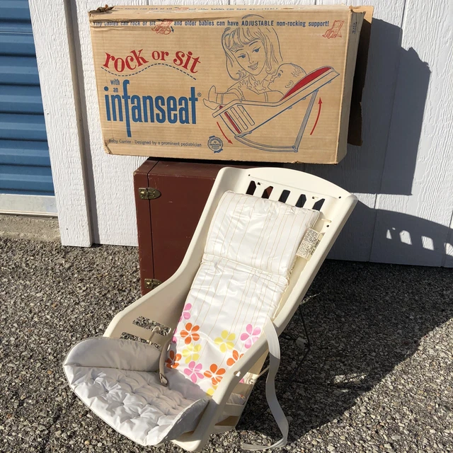 Vintage 1960S Infanseat Baby Carrier Seat Original Box Prop A Seat Mid Century
