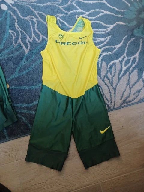 Nike Oregon Ducks Track & Field Men's sz large speedsuit singlet Team Issue