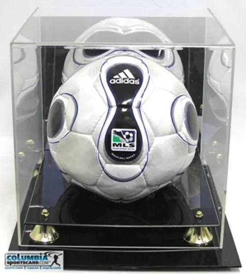 Deluxe Uv Protected Soccer Ball Display Case W/ Mirror