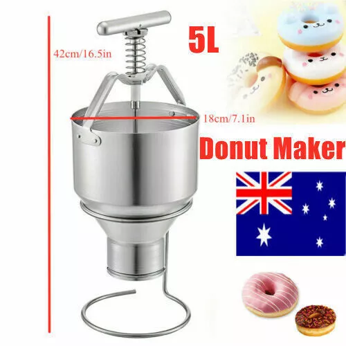 Manual Donut Maker Machine Aluminum Doughnut Dispenser Kitchen Tools DIY Maker