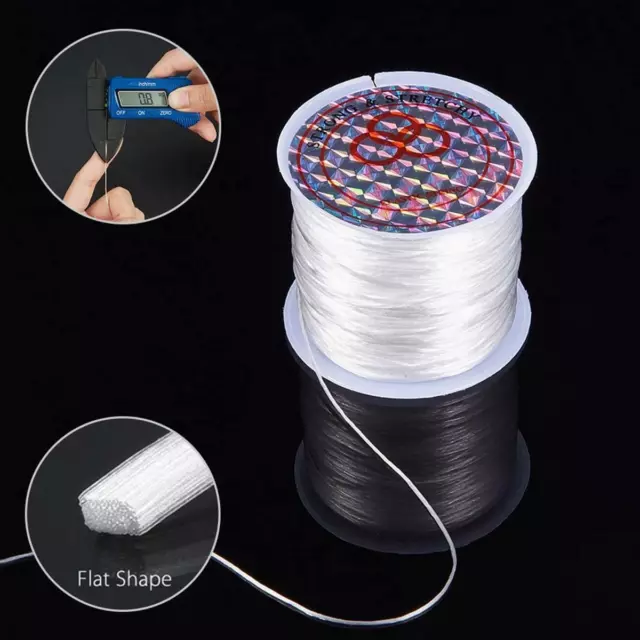 Diy 60M Forte Élastique Extensible Perles Fil Cordon Bracelet Corde Pour La R