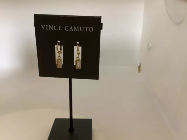 Vince Camuto Gold tone crystal earrings