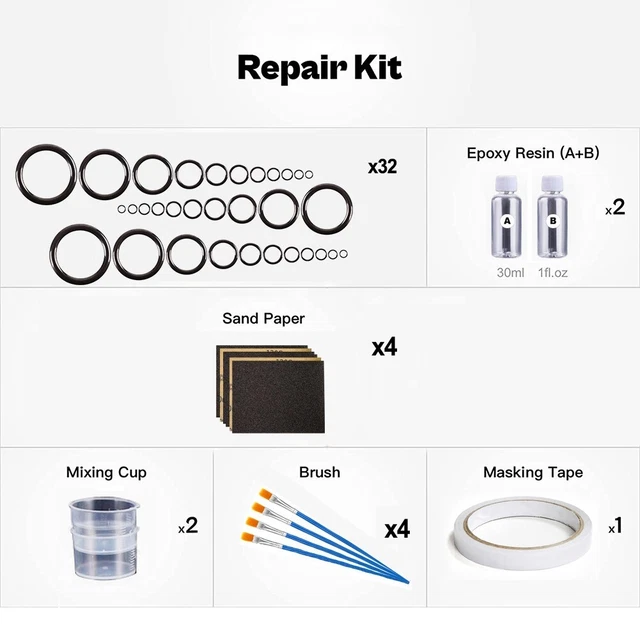 Kit De Réparation Pour Canne à Pêche Mer - 7 Bagues Céramique Inox (4 à 20 Mm) Pour Remplacer Vos Anneaux Abîmés En Mer Ou Sur Les Rochers