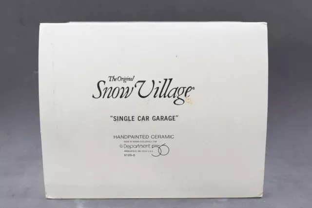 Department 56 Snow Village Single Car Garage 51250
