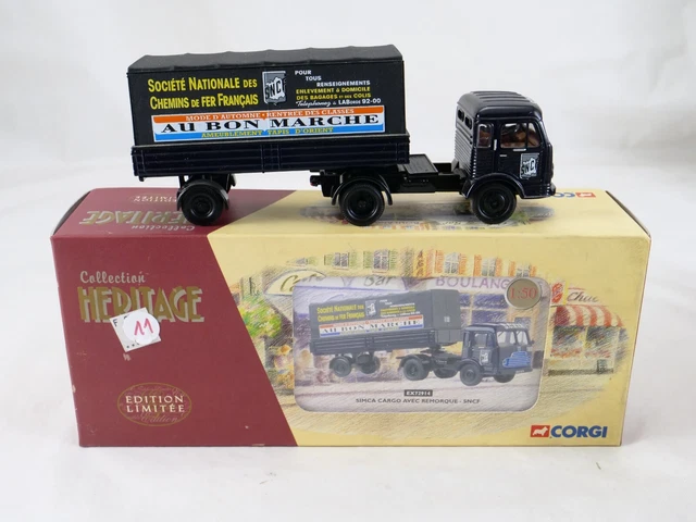 Camion Citerne Simca Corgi Heritage 1/50 – Noir – Échelle 1:50 – Occasion