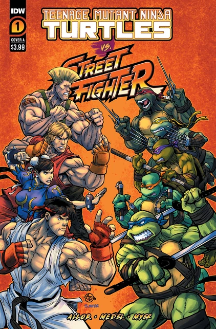 Teenage Mutant Ninja Turtles Vs. Street Fighter #1 Var A (Medel) 4/8/23 PRESALE