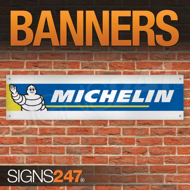 Michelin Tyres Michelin Man Car Workshop Banner Sign Display Motorsport