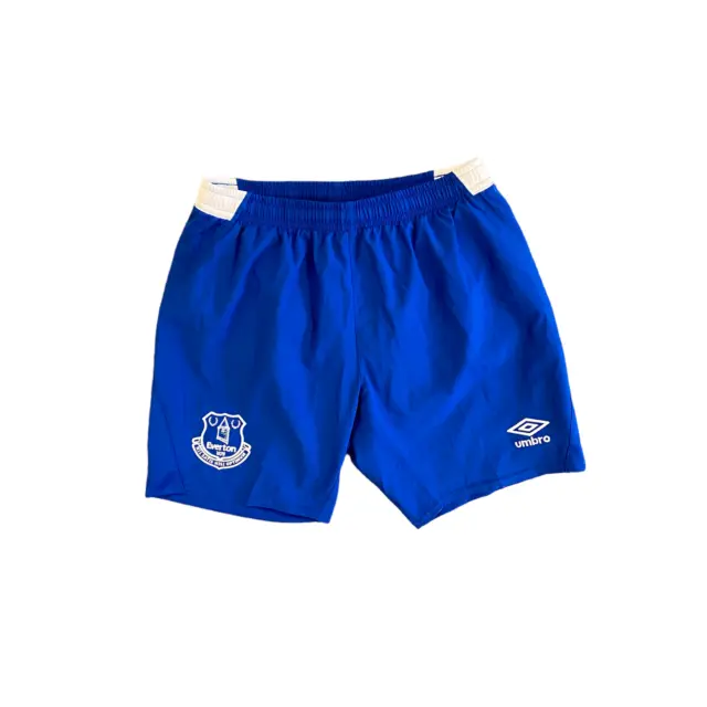 Pantaloncini da calcio Everton per bambini (taglia 9-10y) blu Umbro pantaloncini da casa - nuovi