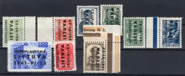 Litauen 1-9 SATZ** MNH POSTFRISCH 200EUR  y74003