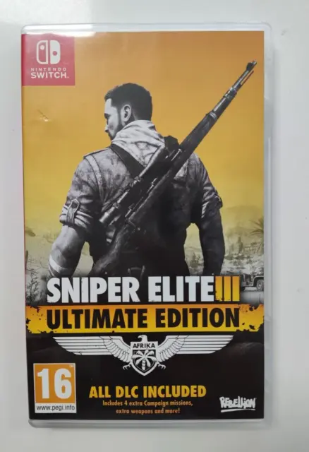 Sniper Elite 3 III Ultimate Edition Nintendo Switch SAME DAY Dispatch [By 3pm]