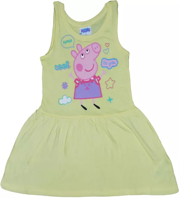 Official Licensed Peppa Pig Girls Summer Cotton Top Dress