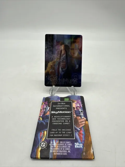 1995 Skybox SkyMotion Two-Face Lenticular PROMO Card - Batman DC Villains Set