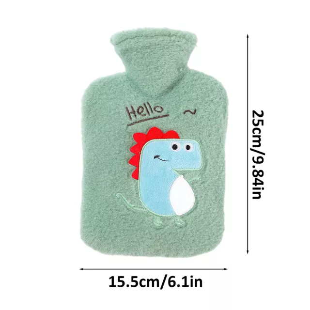 1 Liter Hot Water Bottle with Soft Cover Warm Water Bag Therapy Bag Bottle 3