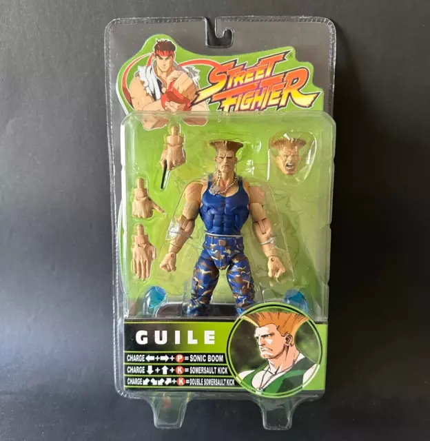 Street Fighter 15th Anniversary Series 3 GUILE Blue 16cm PVC Sota