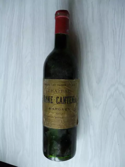 bouteille ancienne vin 1973-chateau brane-cantenac-margaux