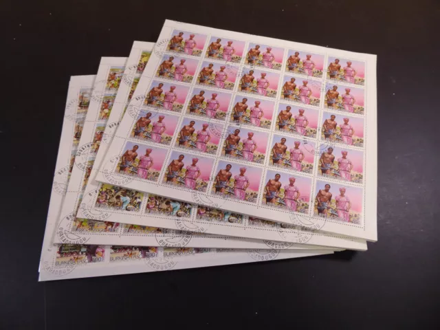 Burkina Faso, 1250 Serien "Eisenbahn", gest./CTO, Mi.Nr.1082/85, ME 6250,-