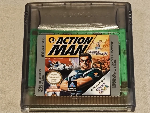 Jeu Game Boy Color Action Man - Version EUR, Loose (sans Boîte) En Très Bon État