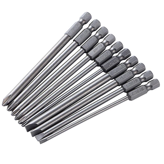 10 pezzi Cacciavite Magnetico Bit in Acciaio Legato PH2 Fessura