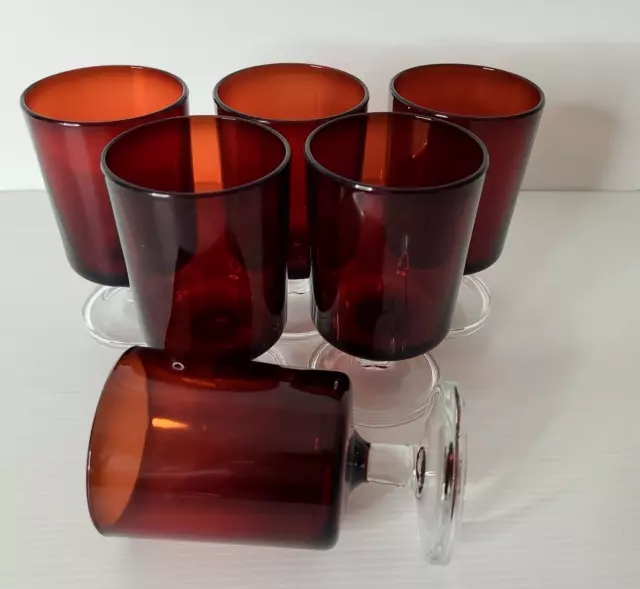 Vintage Etched Wine Glasses, Set of 5, circa 1950, 4 oz, Vintage Port Wine  Liquor Cordial Glasses, After Dinner Drink Glasses