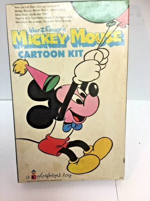 VINTAGE COLORFORMS WALT Disney's MICKEY MOUSE Cartoon Kit Set #465 ...